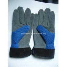 Garden Glove-Pig Split Leather Glove-blue Glove